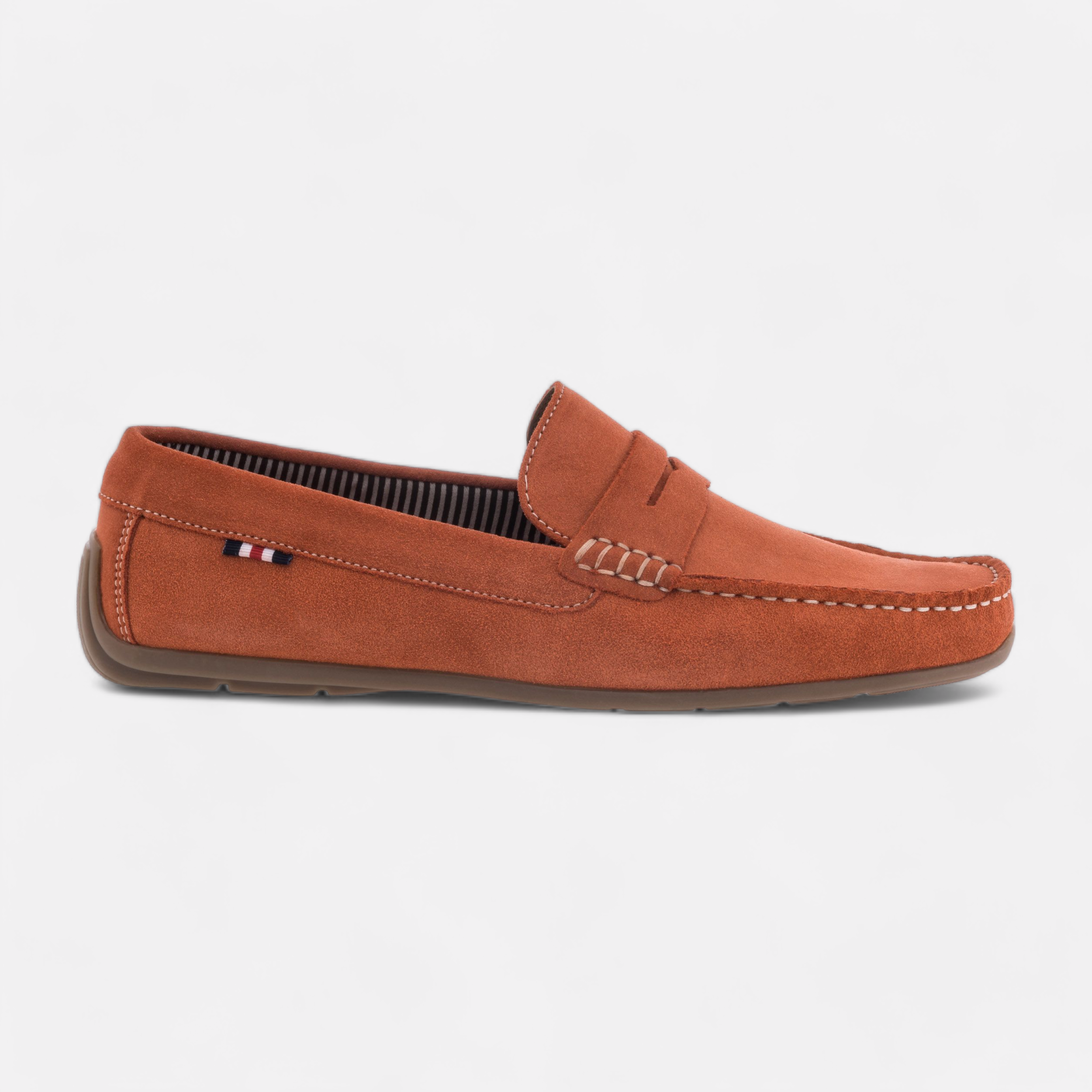 Mocassin homme orange best sale