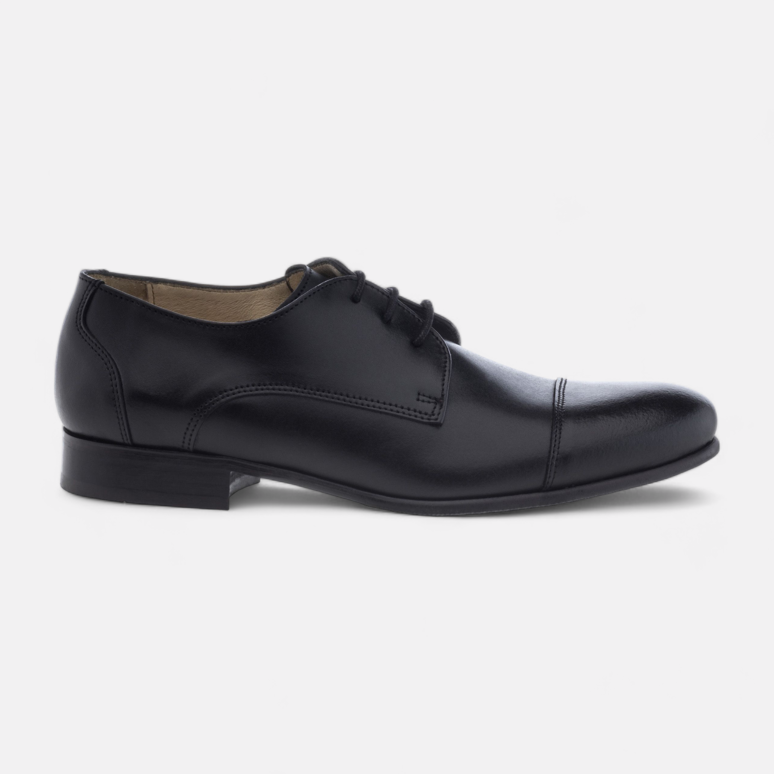 Chaussures habillees cousues Homme en cuir noir France FR