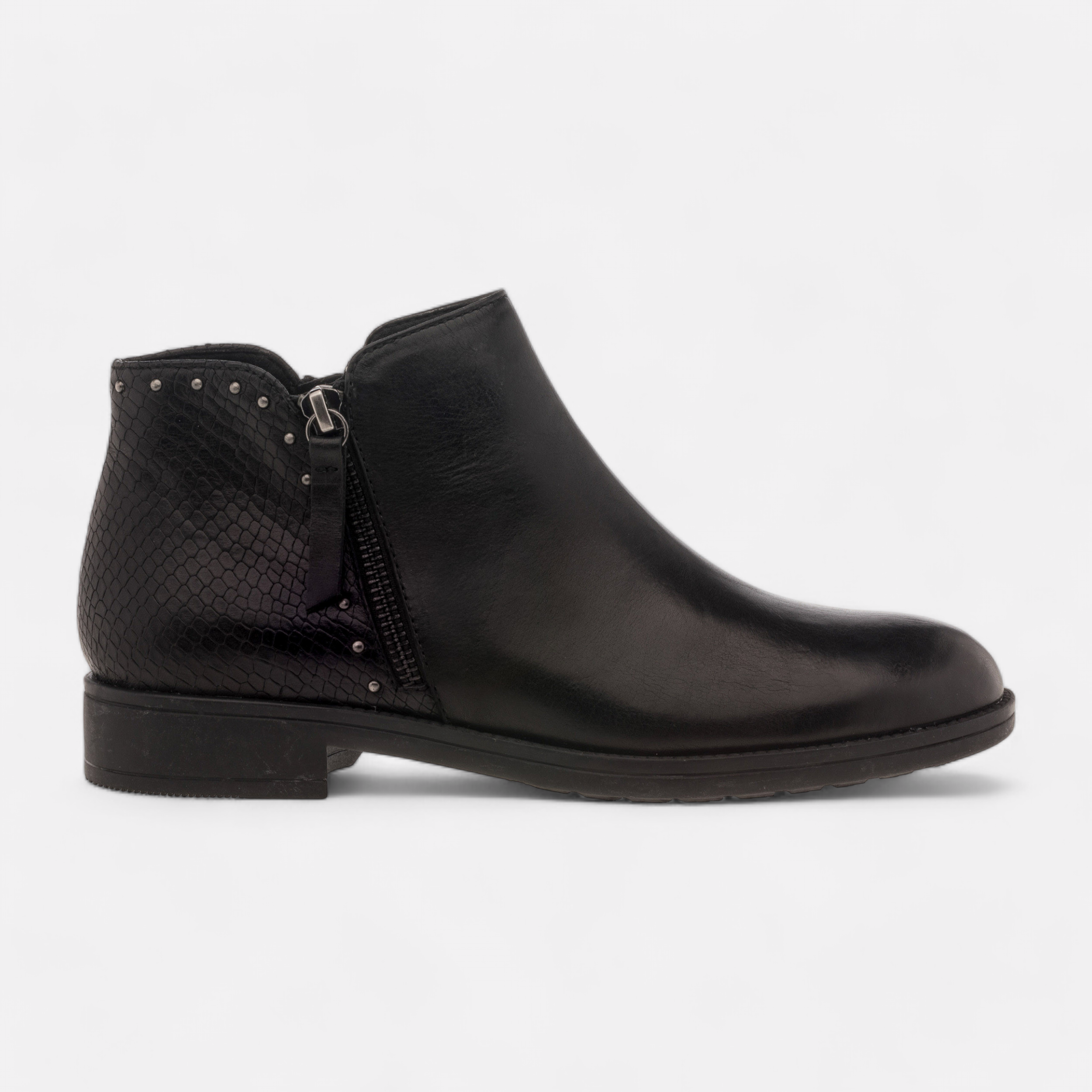 Bottines Femme en cuir noir France FR