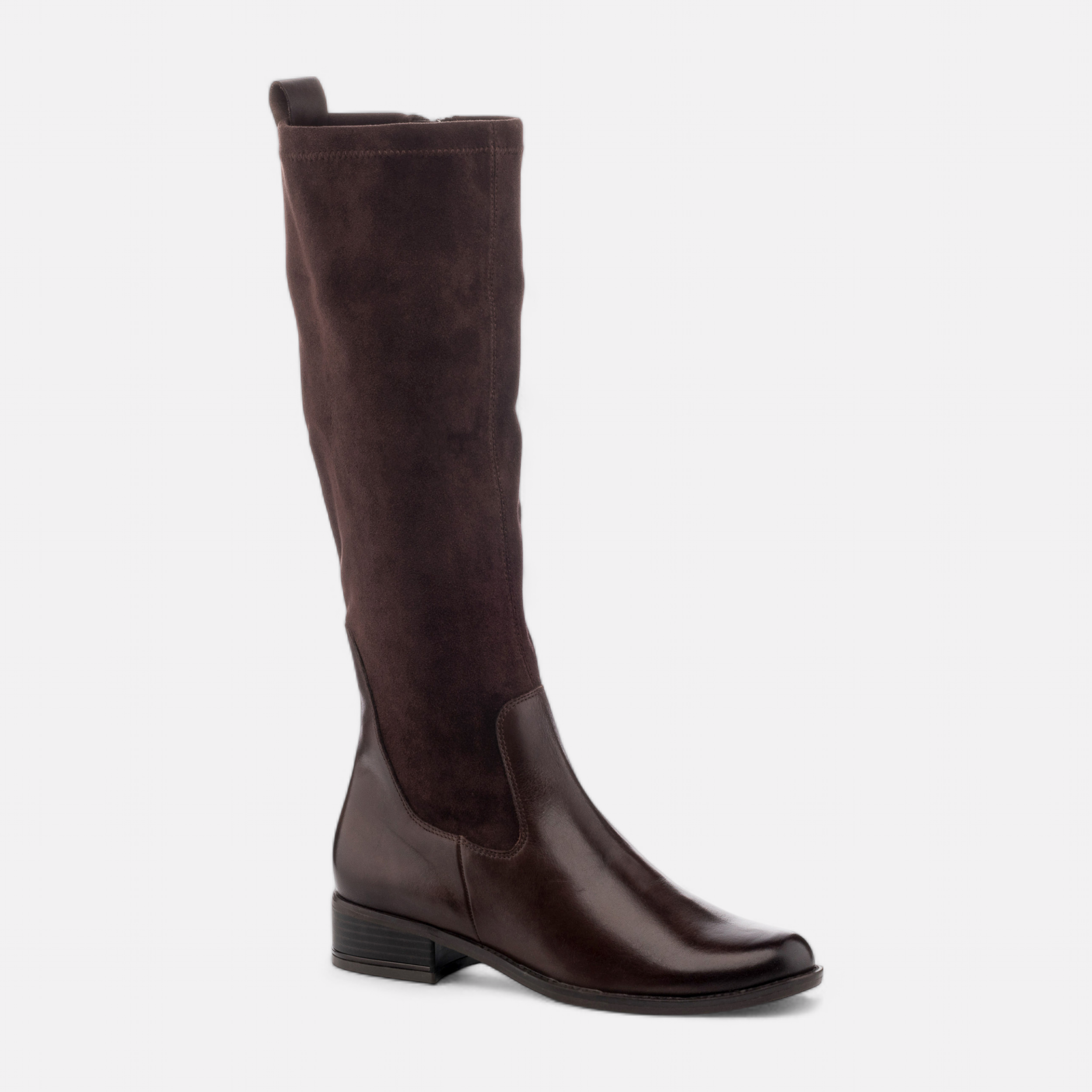 Shops bottes femme marron cuir