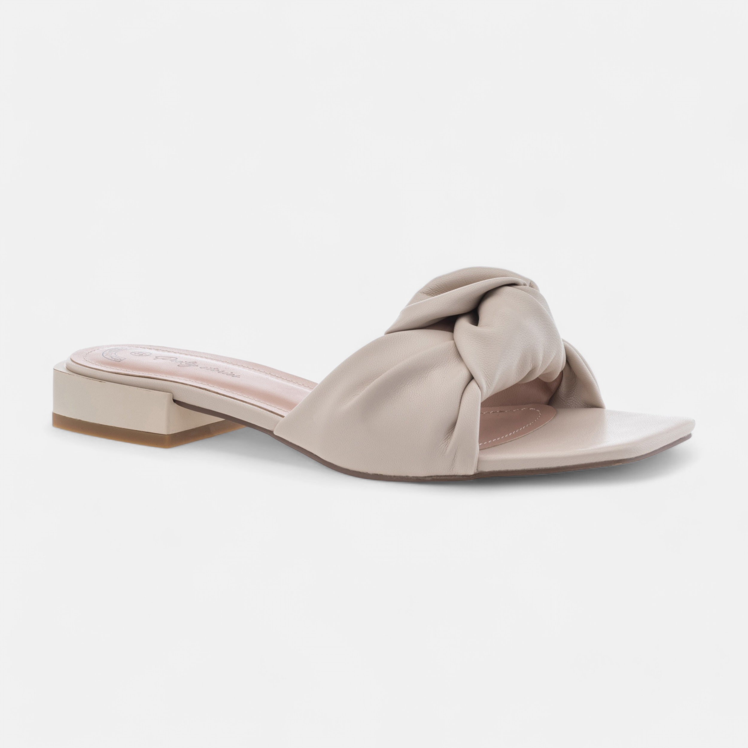 Beige mules flat online