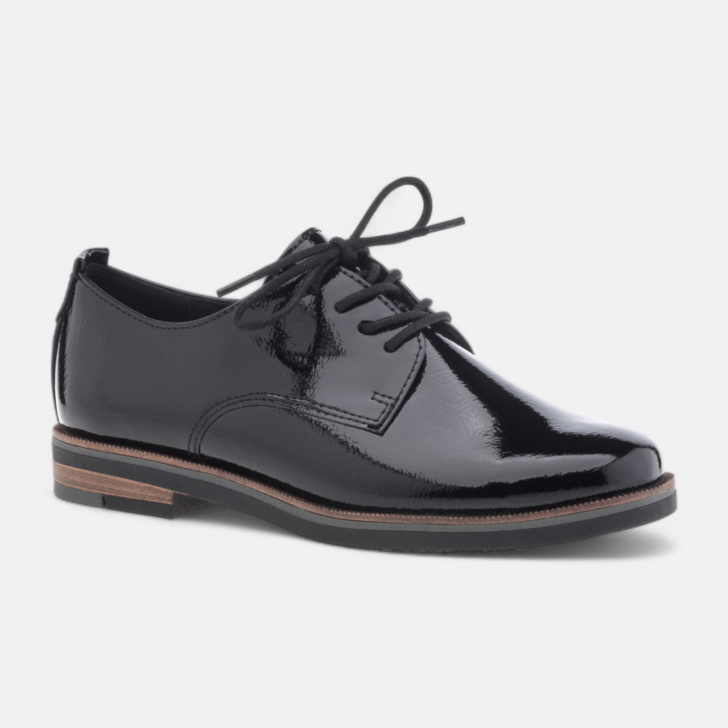 Derbies Femme noir vernis France FR