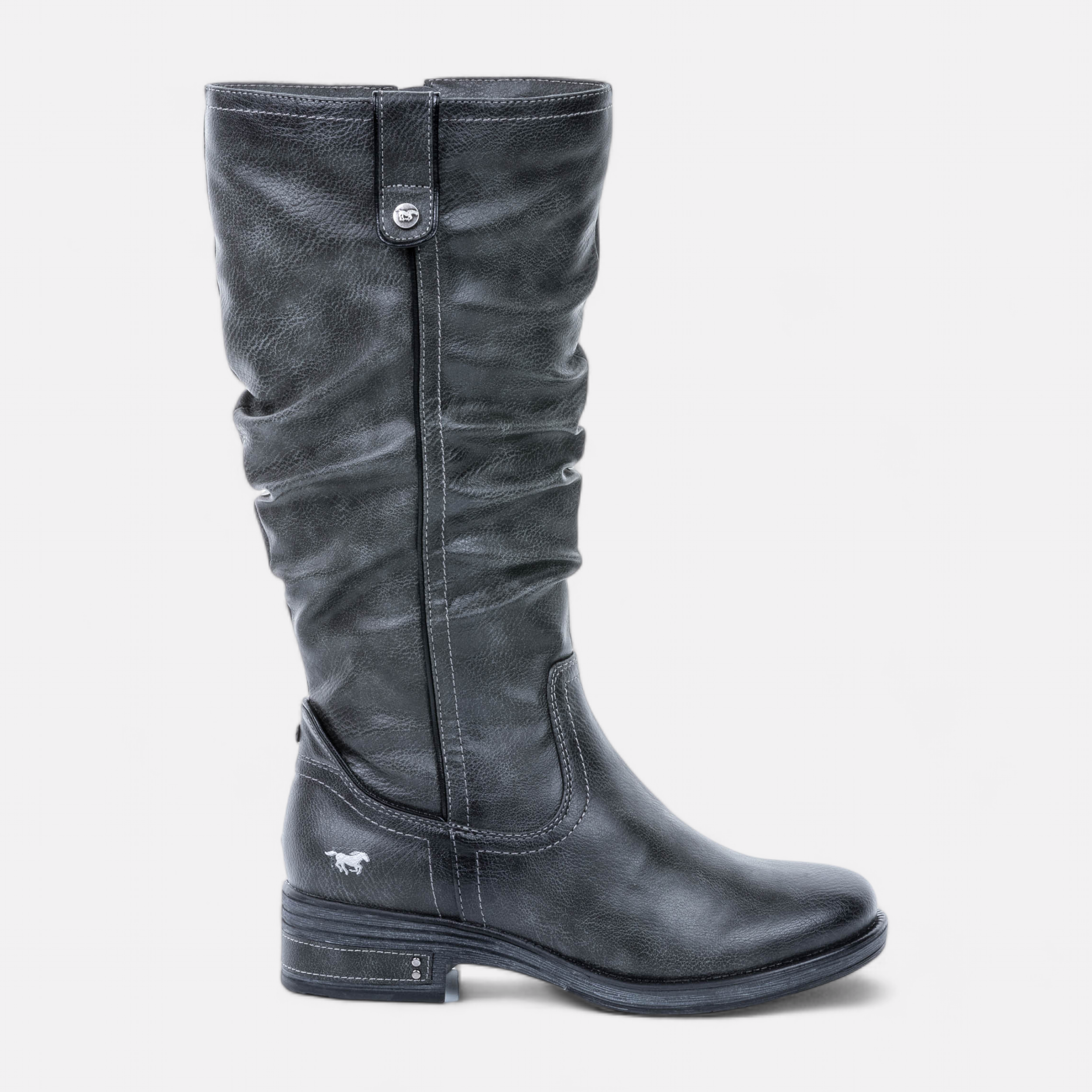 Bottes cuir grises femme online