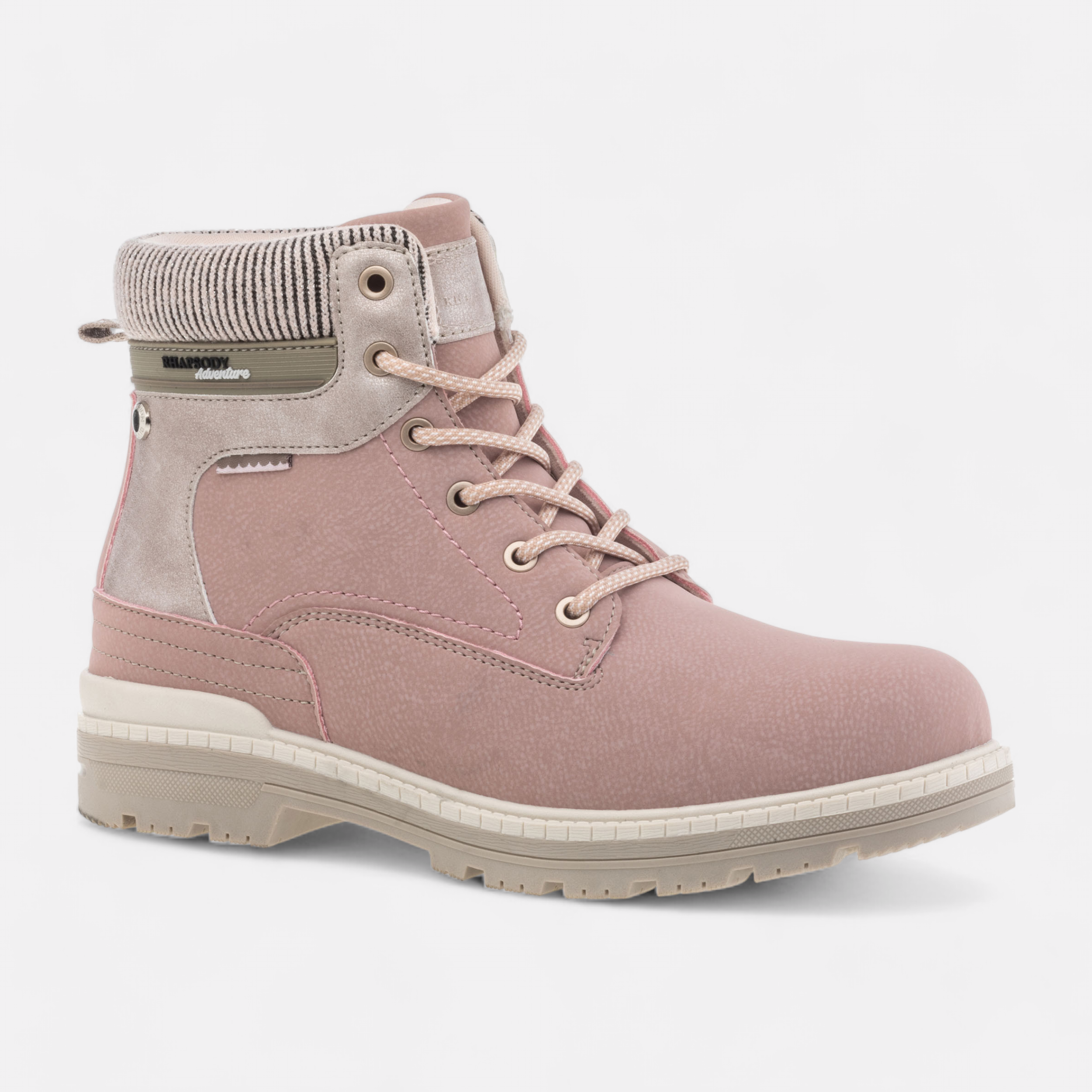 Bottines a lacets Femme rose France FR