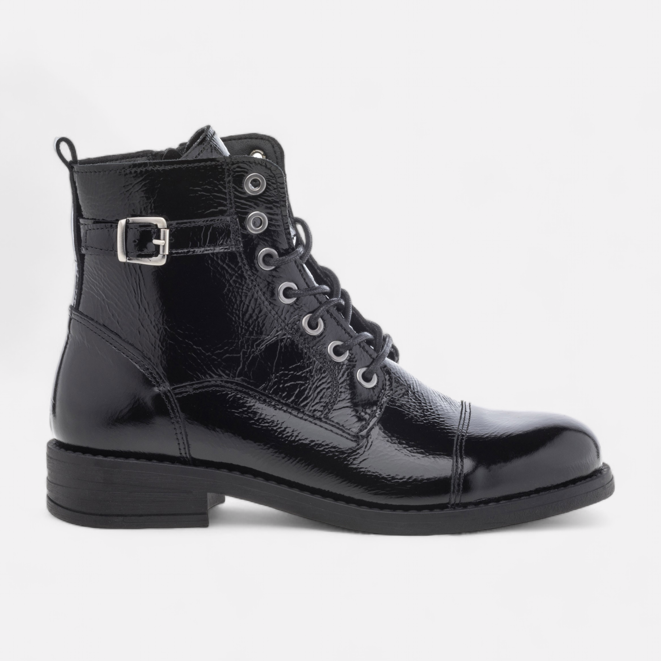 Bottines cuir lacets femme online