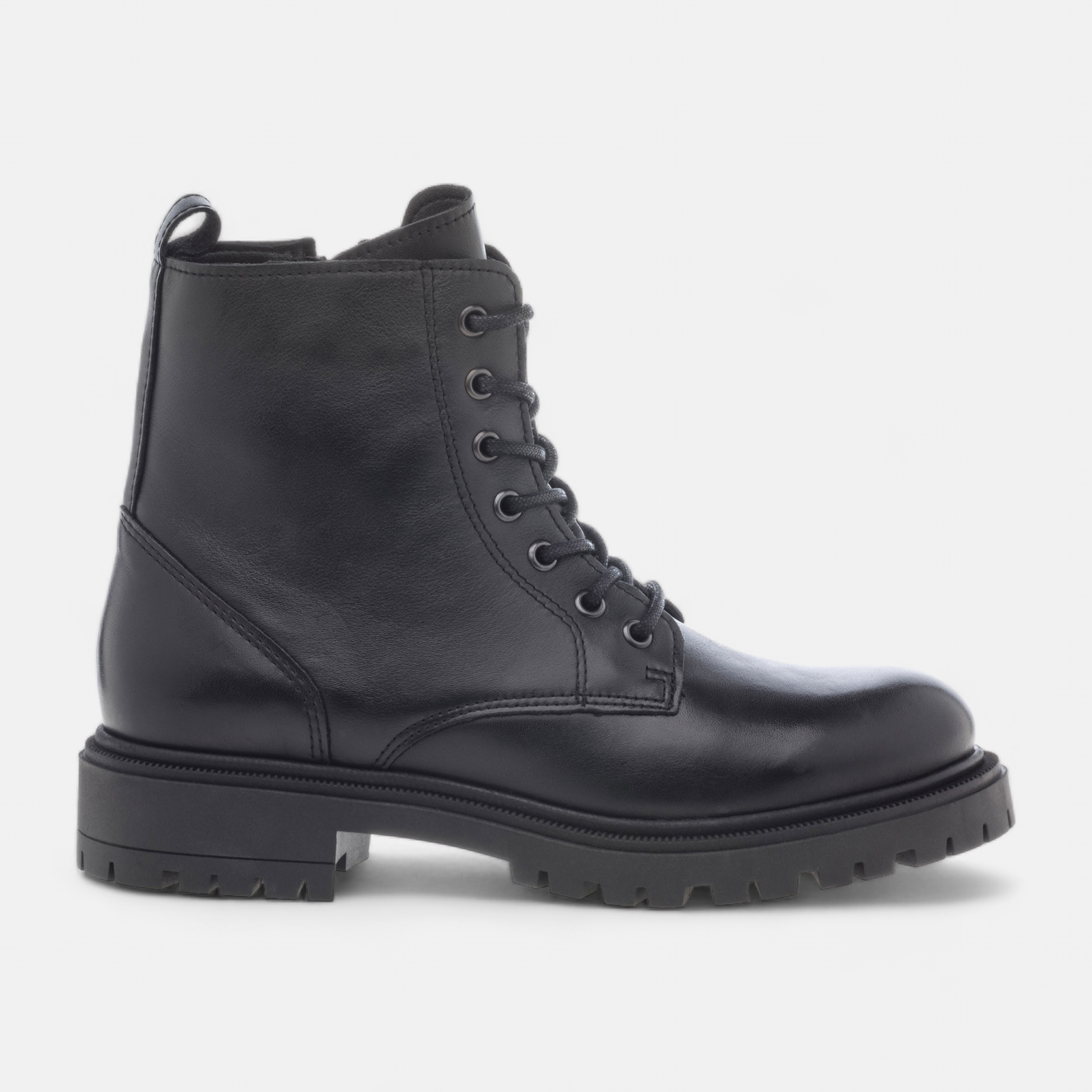 Boots noir a lacet femme online