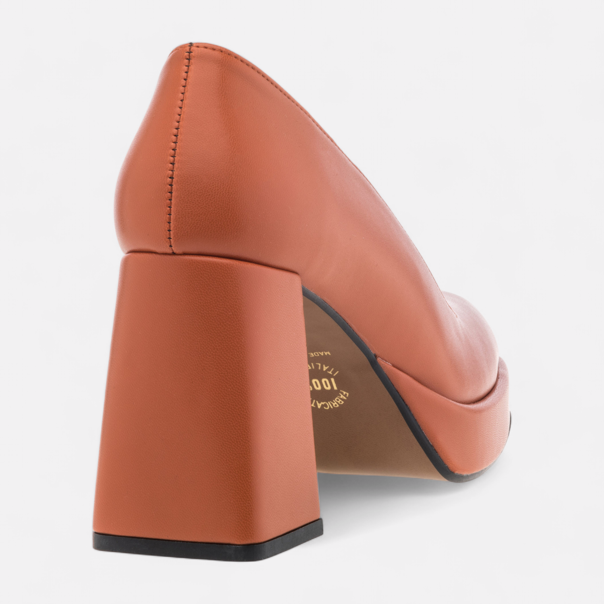 Chaussure orange talon best sale