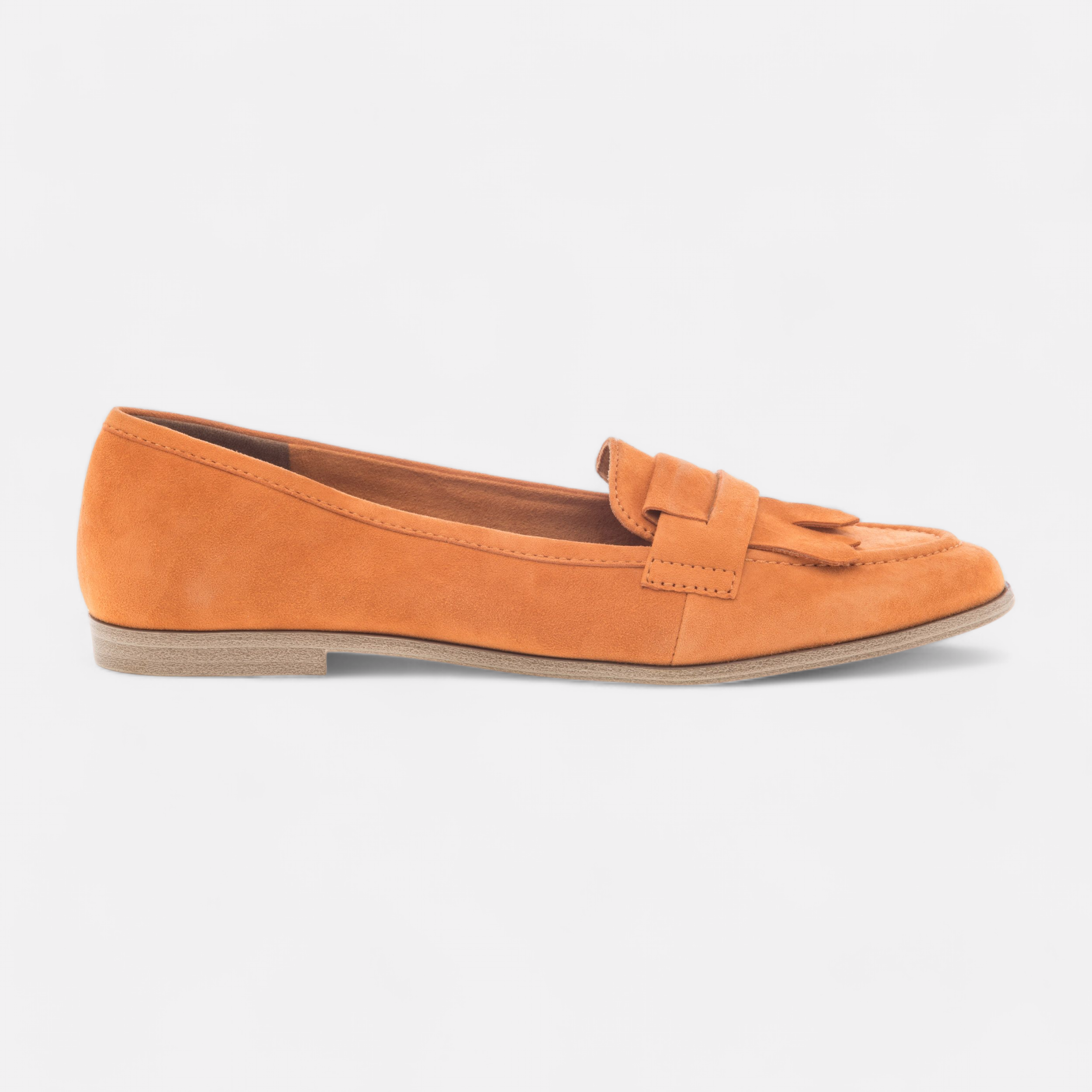 Mocassins Femme en cuir orange France FR