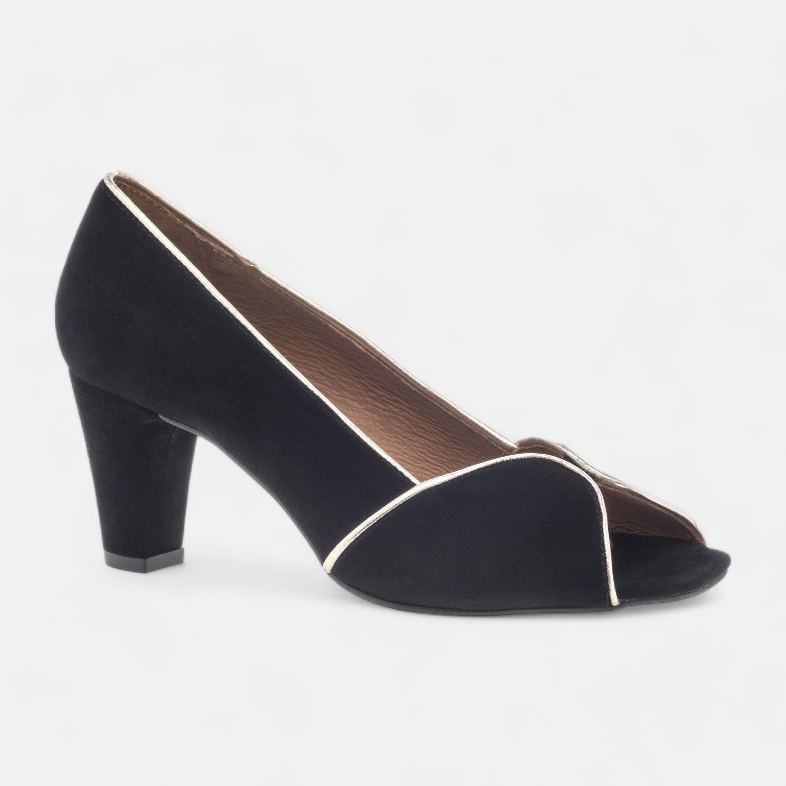 Escarpin stiletto cuir noir online