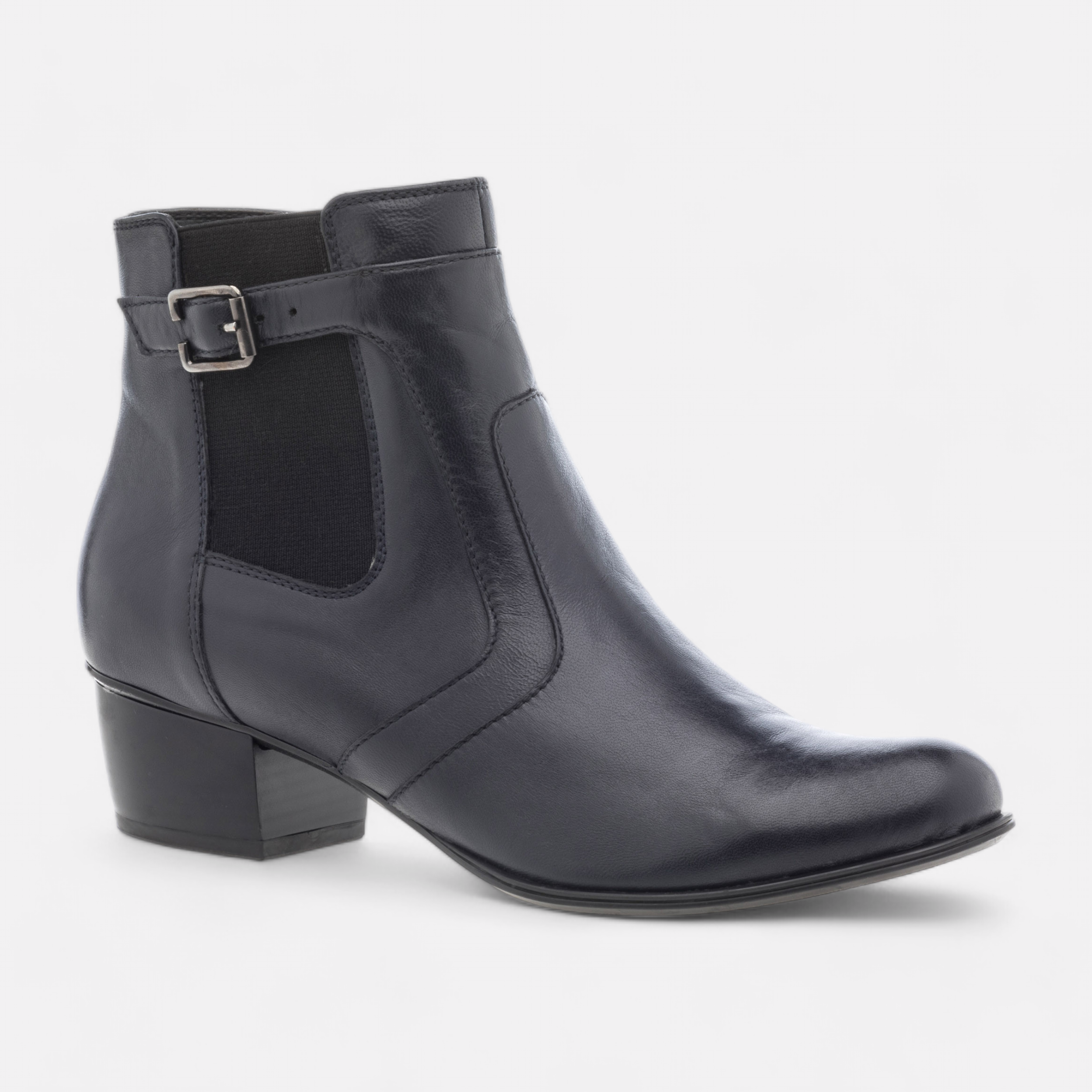 Bottines Femme en cuir bleu marine France FR