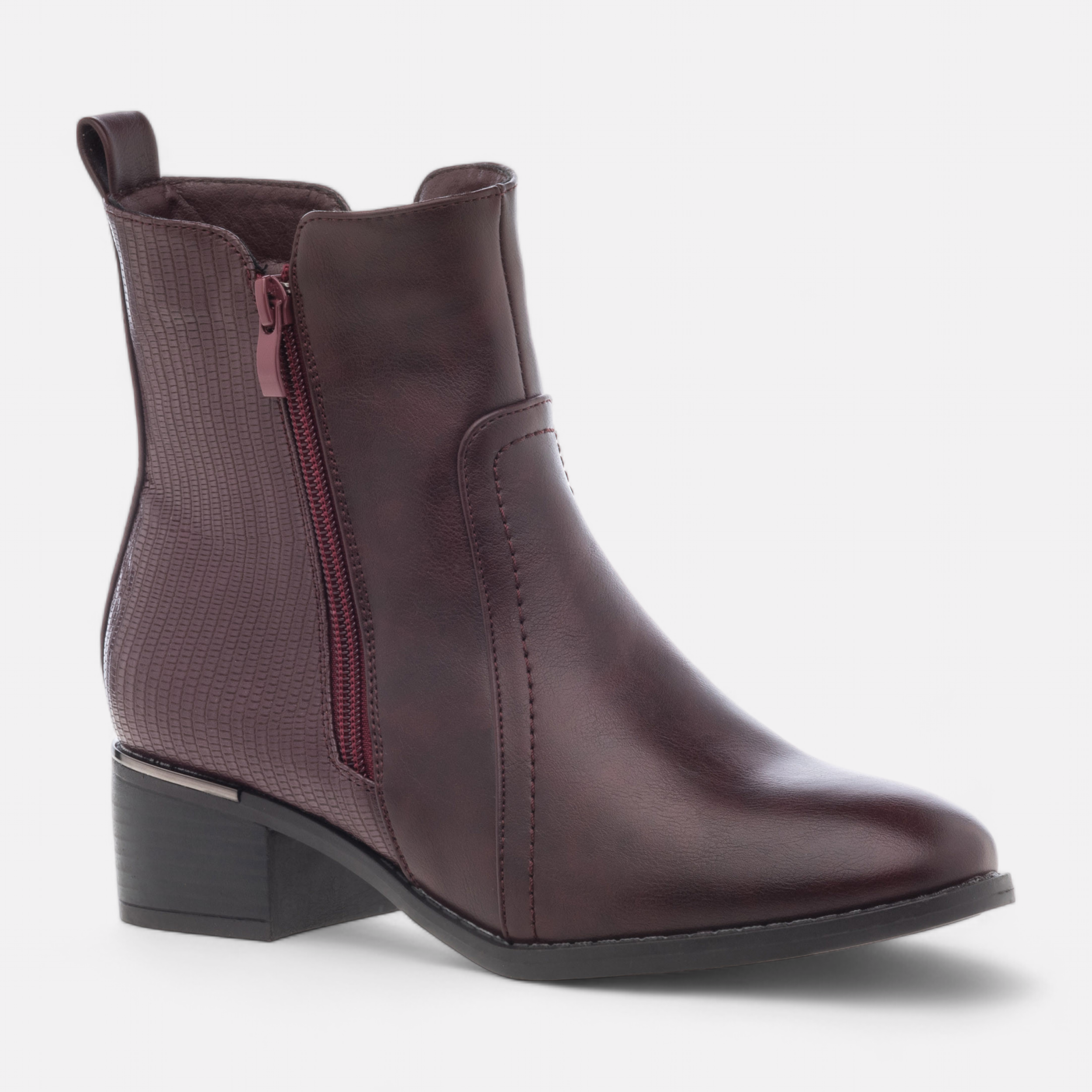 Bottines femme bordeaux besson on sale