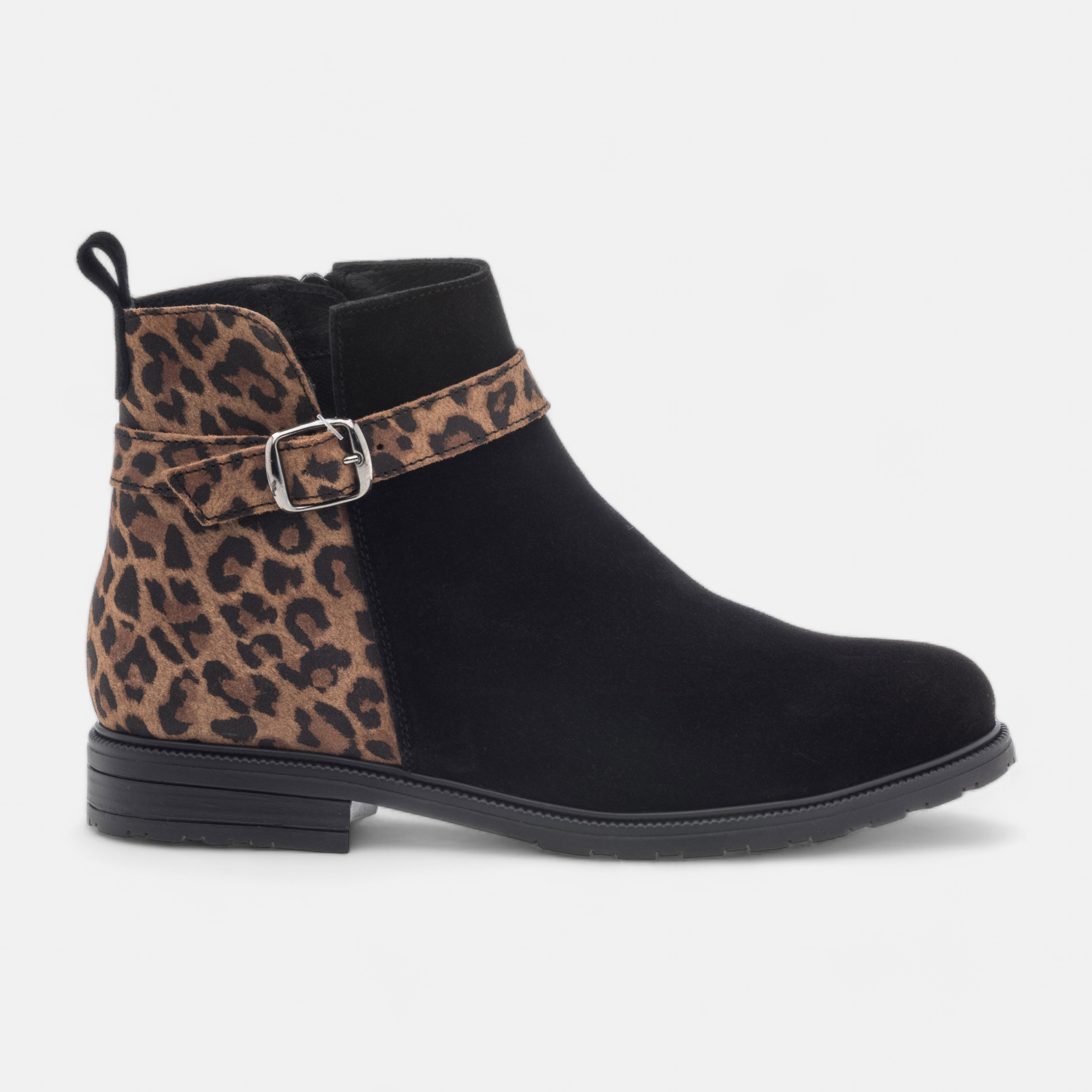 Bottines Femme en cuir noir France FR