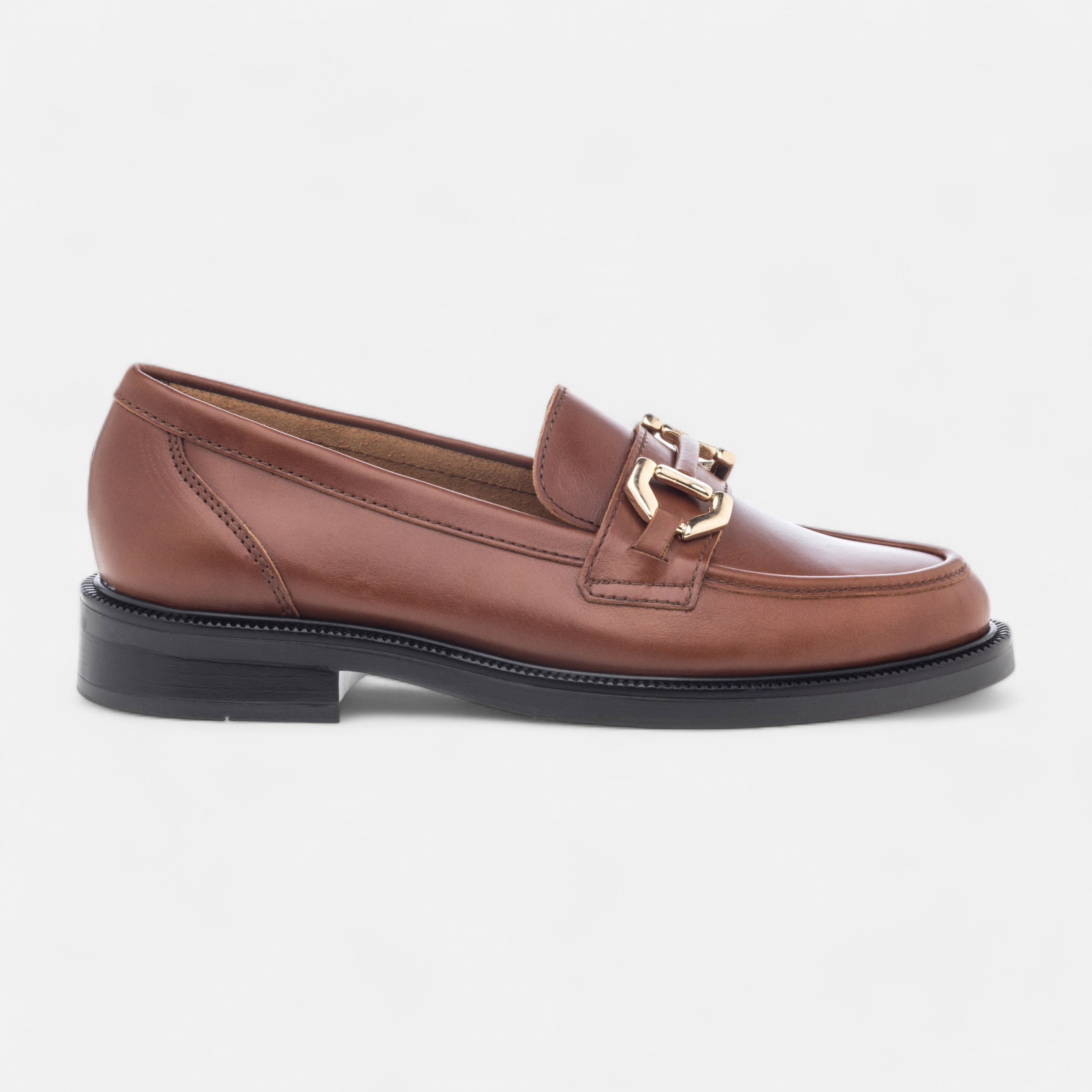 Mocassins Femme en cuir cognac France FR