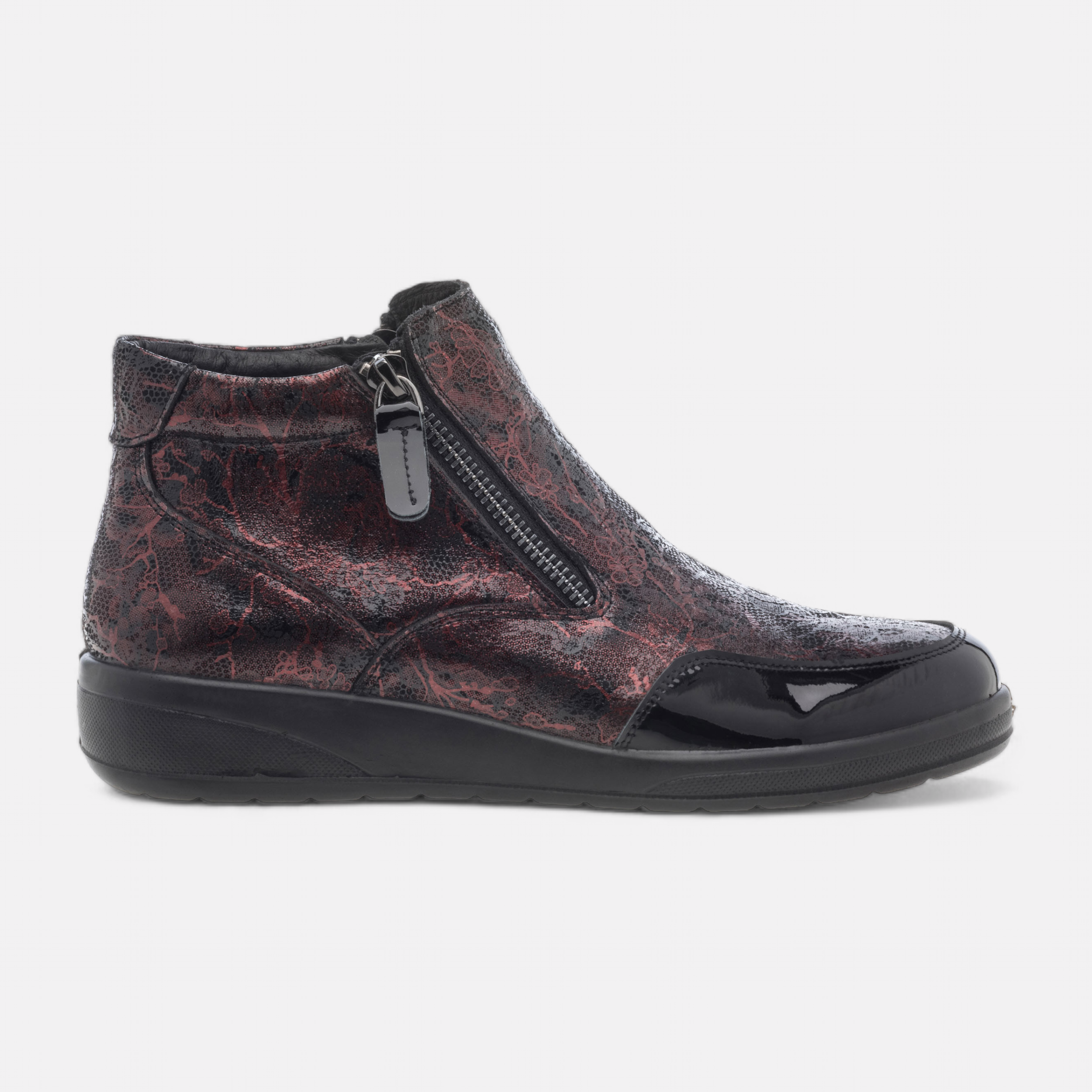 Bottines femme bordeaux besson on sale