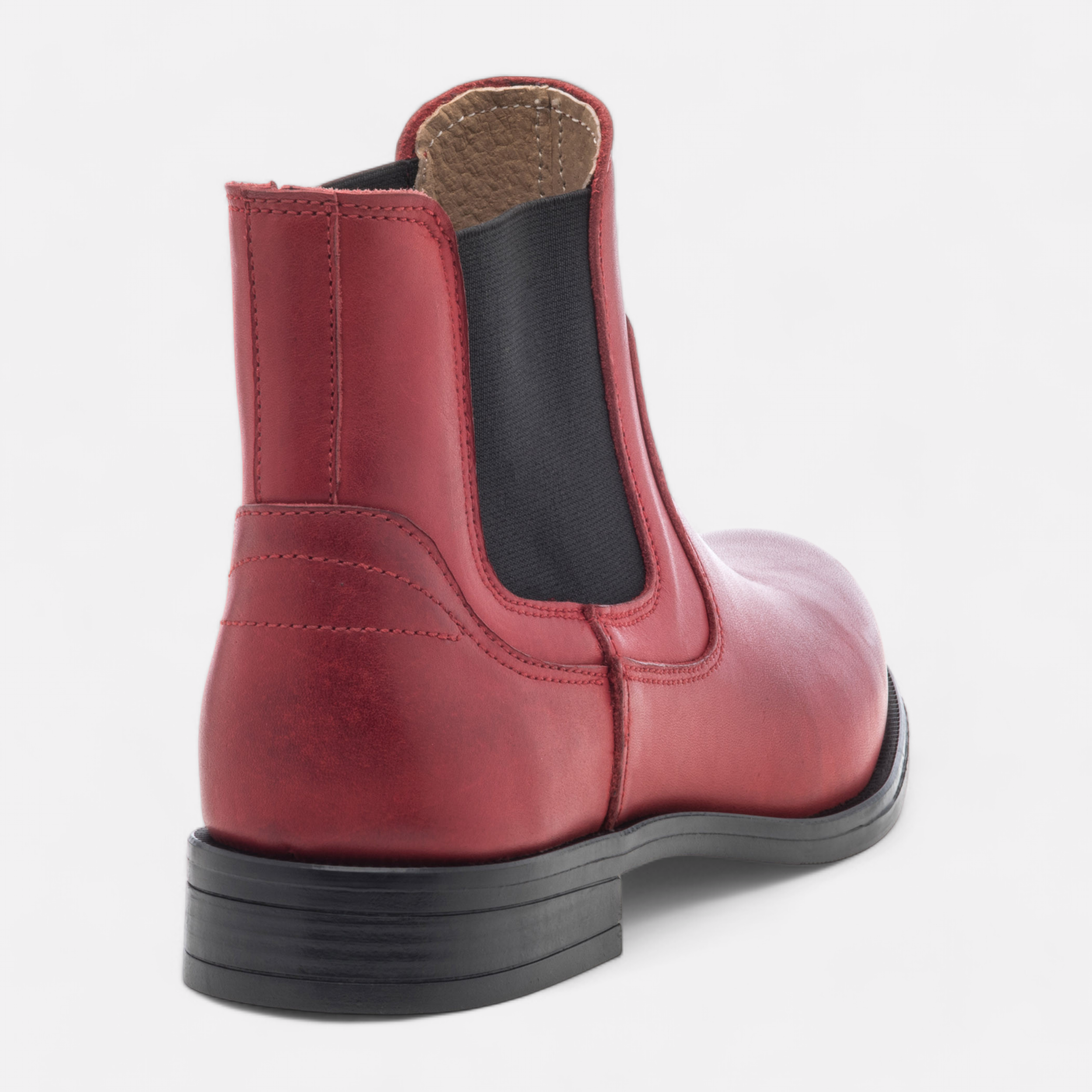 Boots cuir rouge online