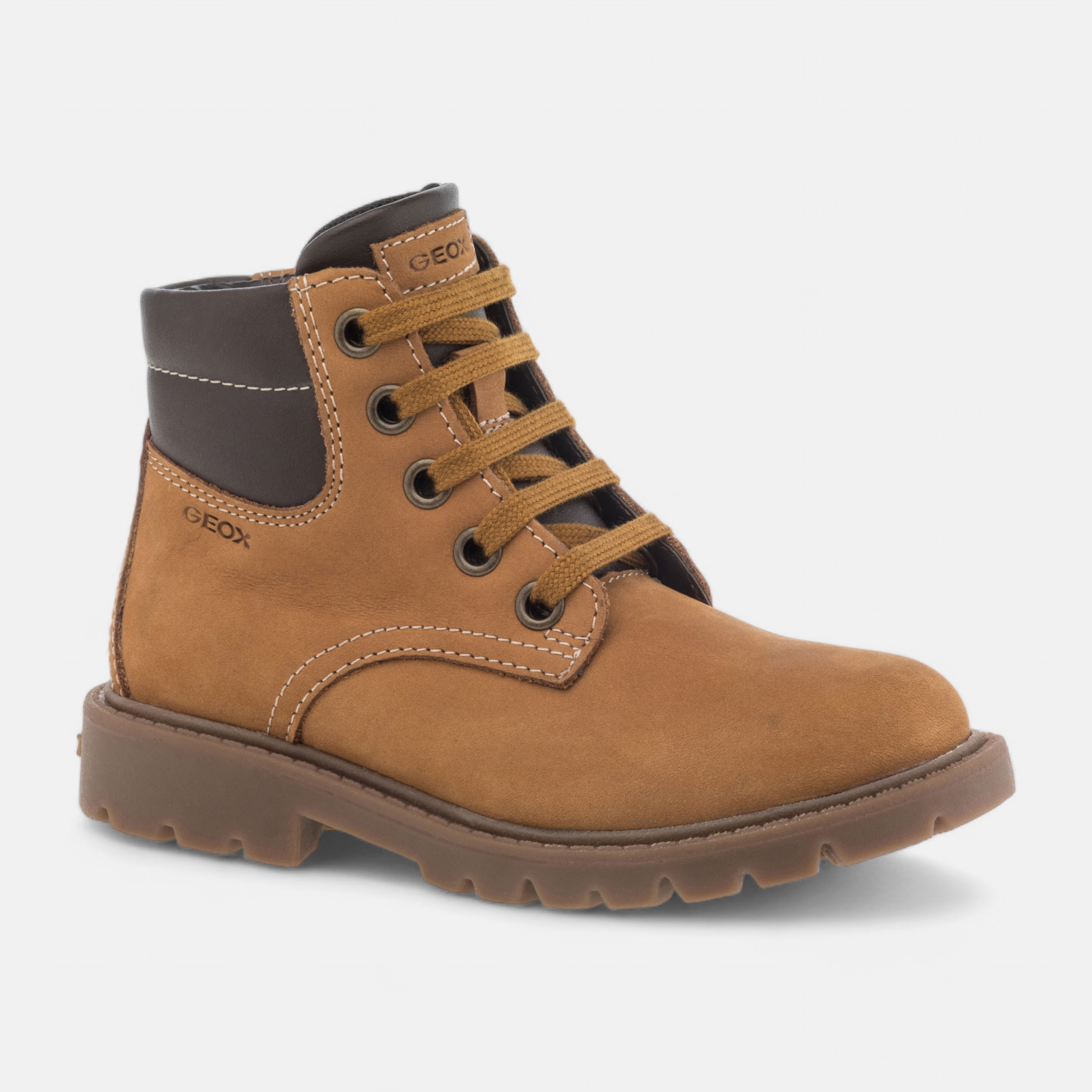 Boots Enfant en cuir cognac France FR